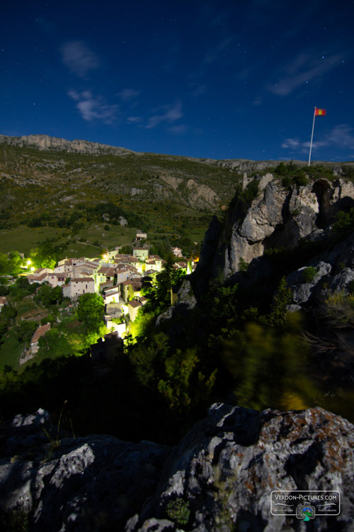 photo village rougon nuit verdon